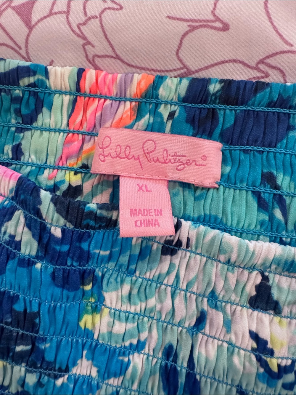Lilly Pulitzer Blue & Pink Sailboat Print Maxi Skirt - Picture 2 of 2
